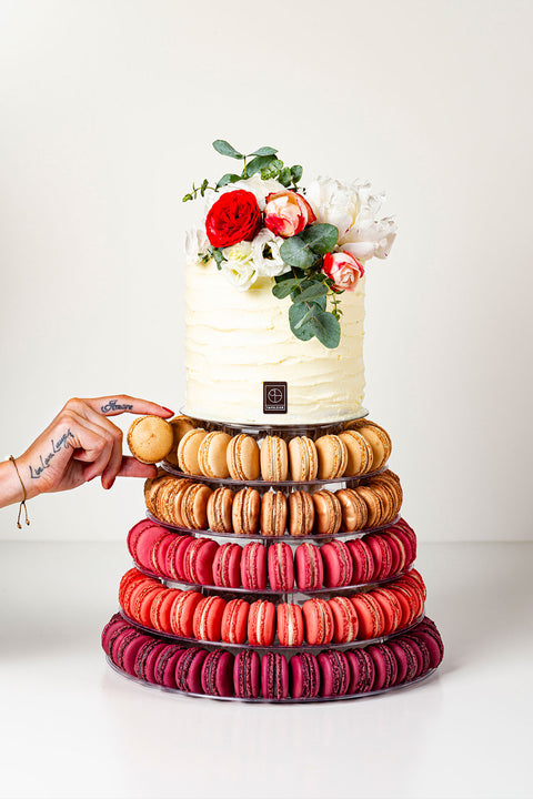 Patisserie Tafelzier - Hochzeit - Pièce Montée Macaron