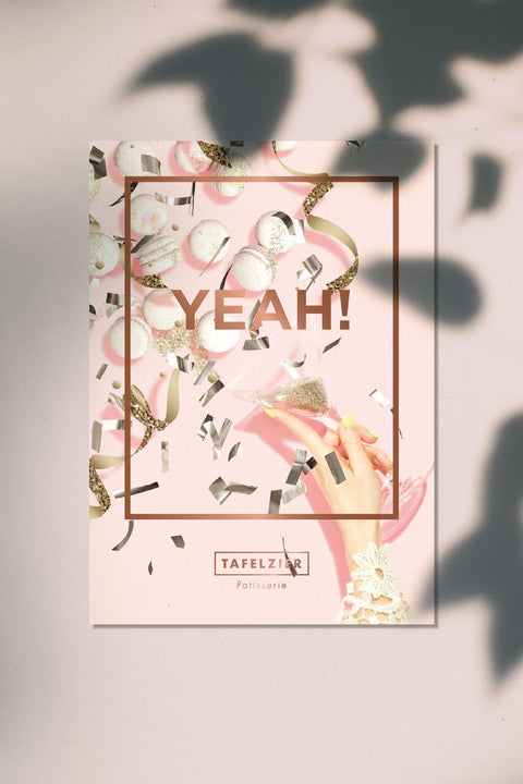 Patisserie Grusskarte "YEAH"