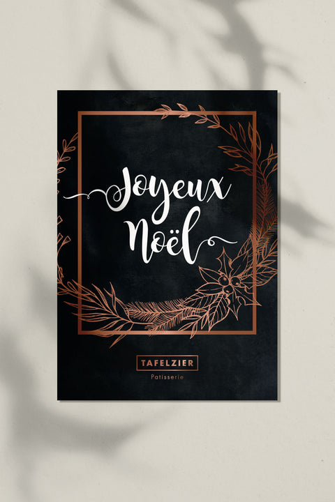 Patisserie Tafelzier - Grusskarte "JOYEUX NOEL"